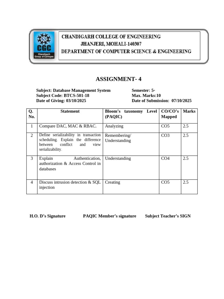 Assignment 4 | PDF