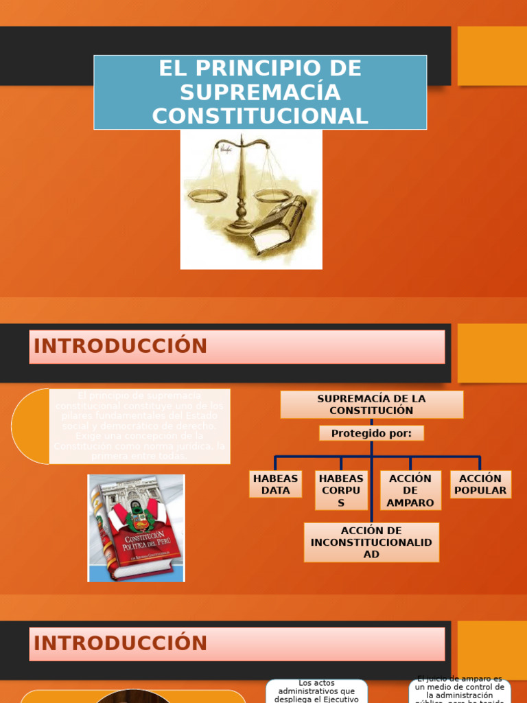 Supremacía Constitucional y Poder Ejecutivo | PDF | Constitución ...