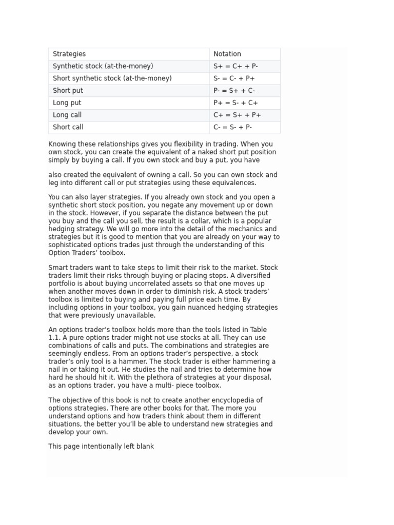 Options Trading Strategies Explained | PDF | Greeks (Finance) | Option ...