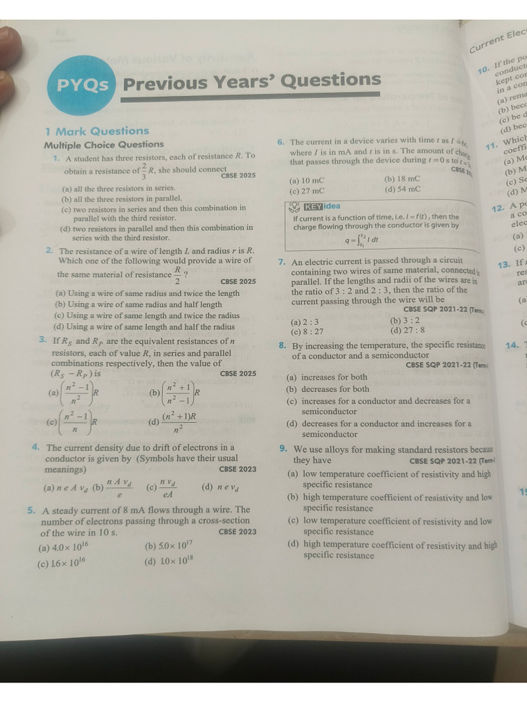 CH 3 Pyq Xii Phy | PDF