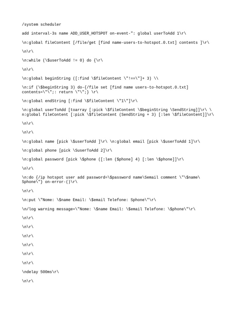 User Addition to Hotspot System | PDF