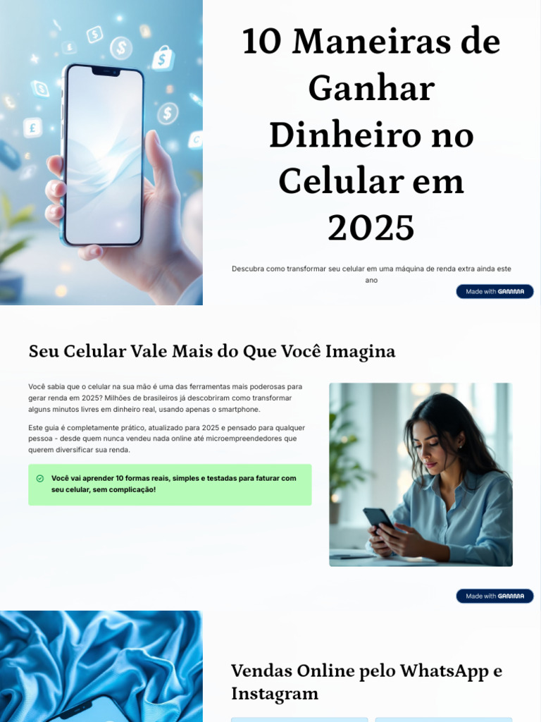Ganhe Dinheiro com o Celular em 2025 | PDF | Aplicativo para celular ...