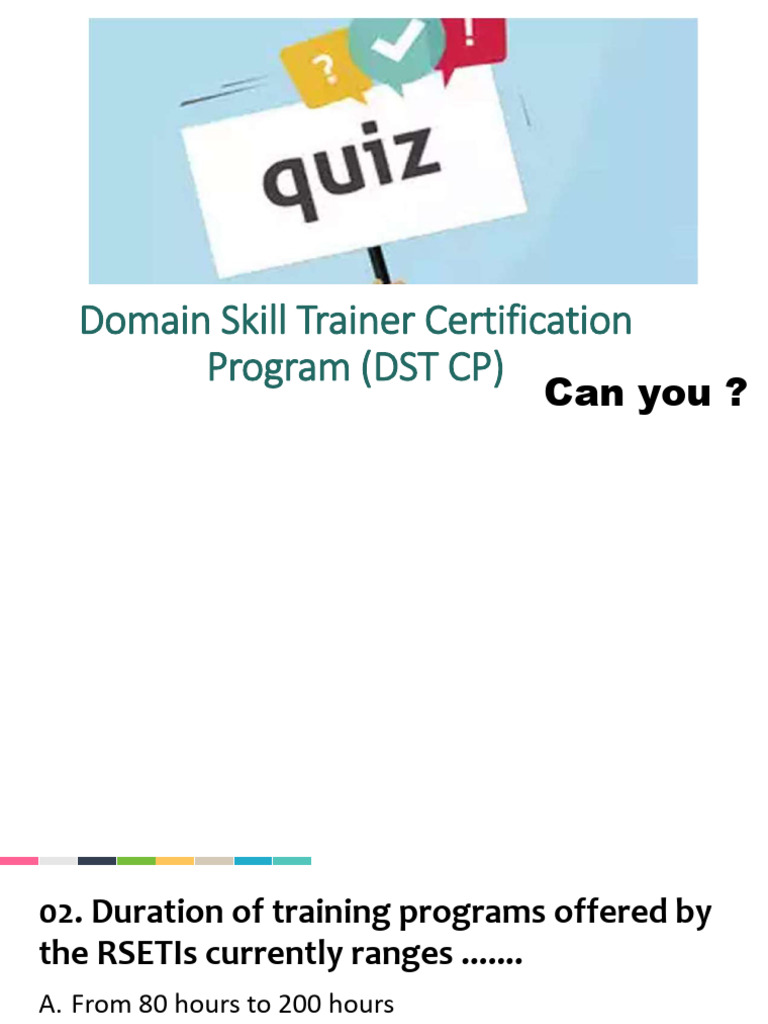RSETI Training Program Overview and Assessment | PDF | Communication ...