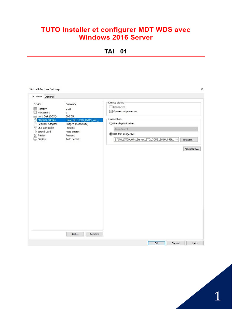Installer MDT WDS sur Windows Server 2016 | PDF | Adresse IP | Système ...