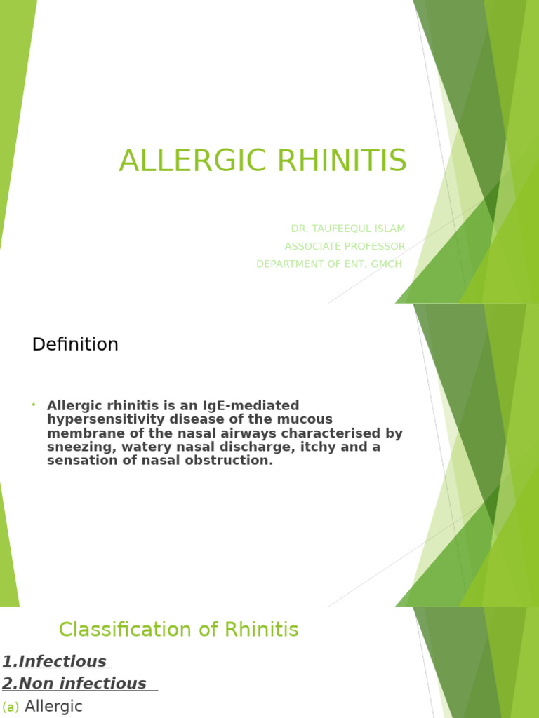 Understanding Allergic Rhinitis Symptoms | PDF | Allergy | Allergen
