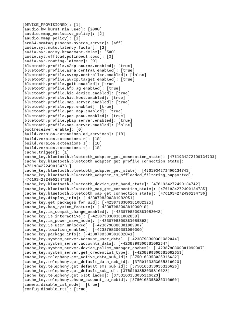 Android Device Configuration Settings | PDF | Computers