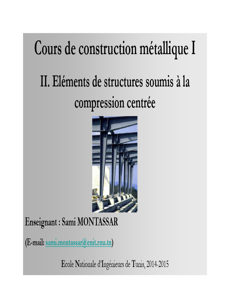 Flambement des structures métalliques | PDF | Flambage | Mécanique