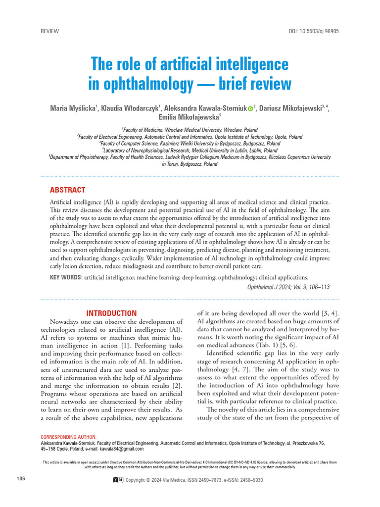 Article 1 | PDF | Glaucoma | Artificial Intelligence