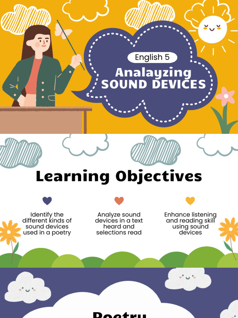 Understanding Sound Devices in Poetry | PDF