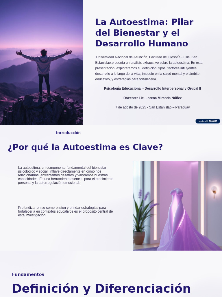 Autoestima: Clave para el Bienestar Humano | PDF | Autoestima | Salud ...