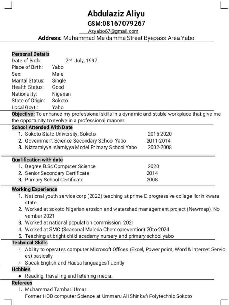 AZ CV Phoenix | PDF