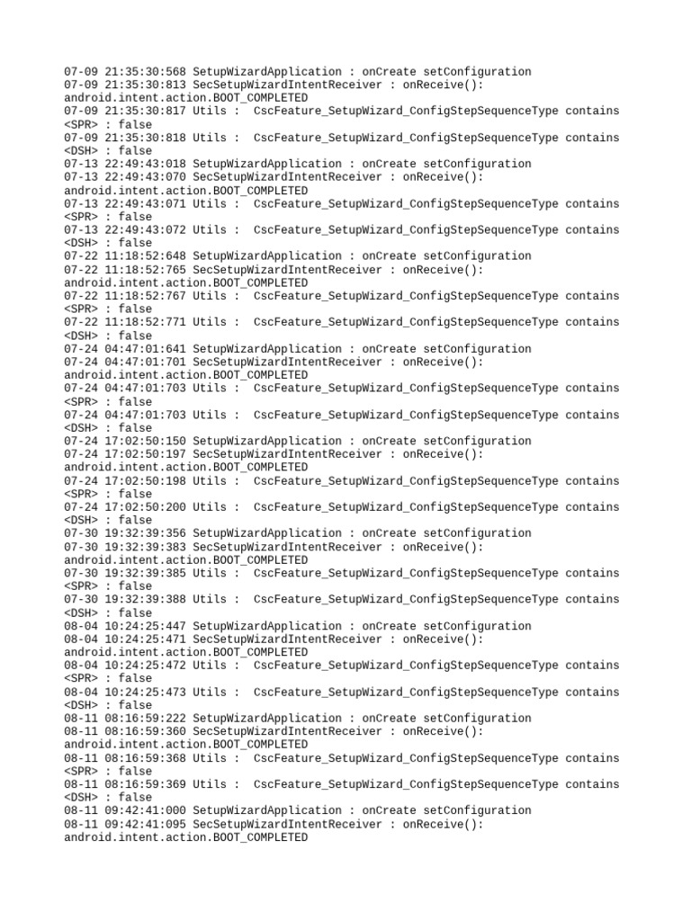 Setup Wizard Application Logs | PDF