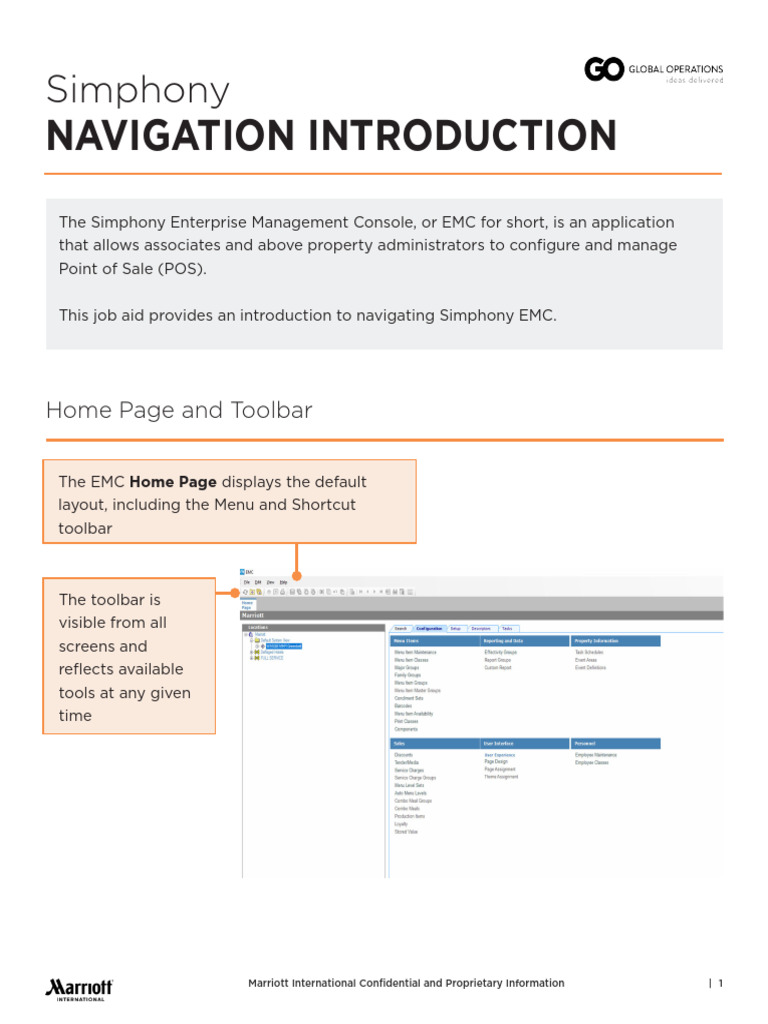 Navigating Simphony EMC for Marriott | PDF | Point Of Sale | Microsoft ...