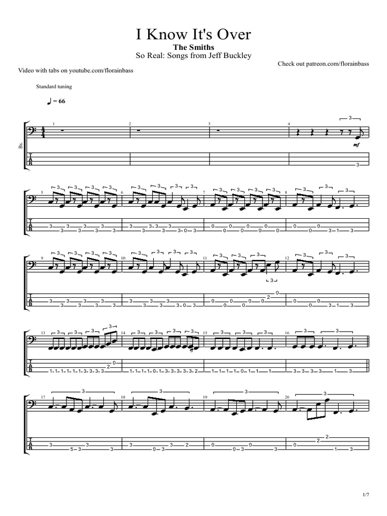 I Know It's Over: Tabs & Chords | PDF