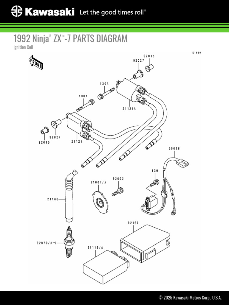 1992 Ninja® ZX™-7 Ignition Coil | PDF