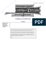 Warhammer Quest (Cards & Floor Plans) Catacombs of Terror