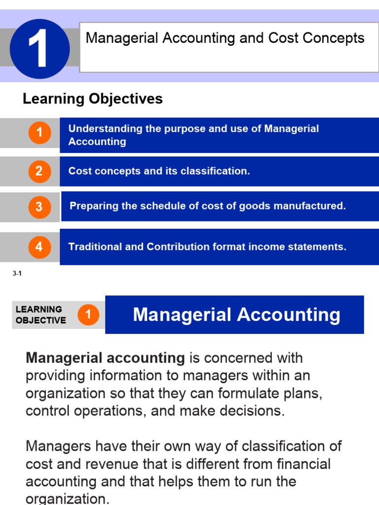 Managerial Accounting Cost Concepts Guide | PDF | Income Statement ...