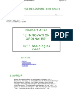 Alter - Innovation Ordinaire - Fiche de Lecture