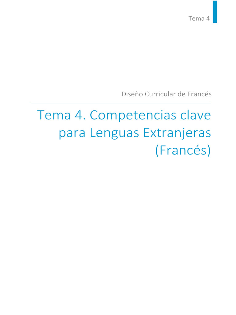 Full 6678 Tema 4. Competencias Clave para Lenguas Extranjeras Francés ...