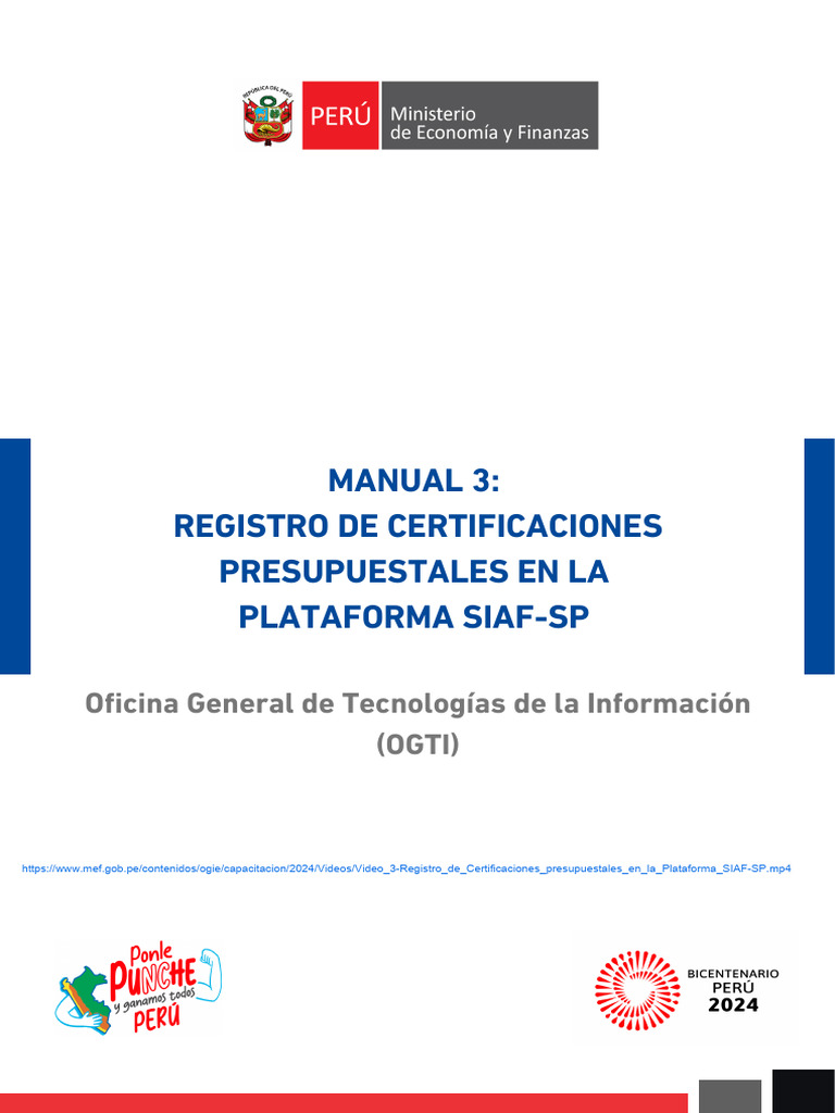 Registro de Certificaciones SIAF-SP | PDF | Red mundial | Internet y web
