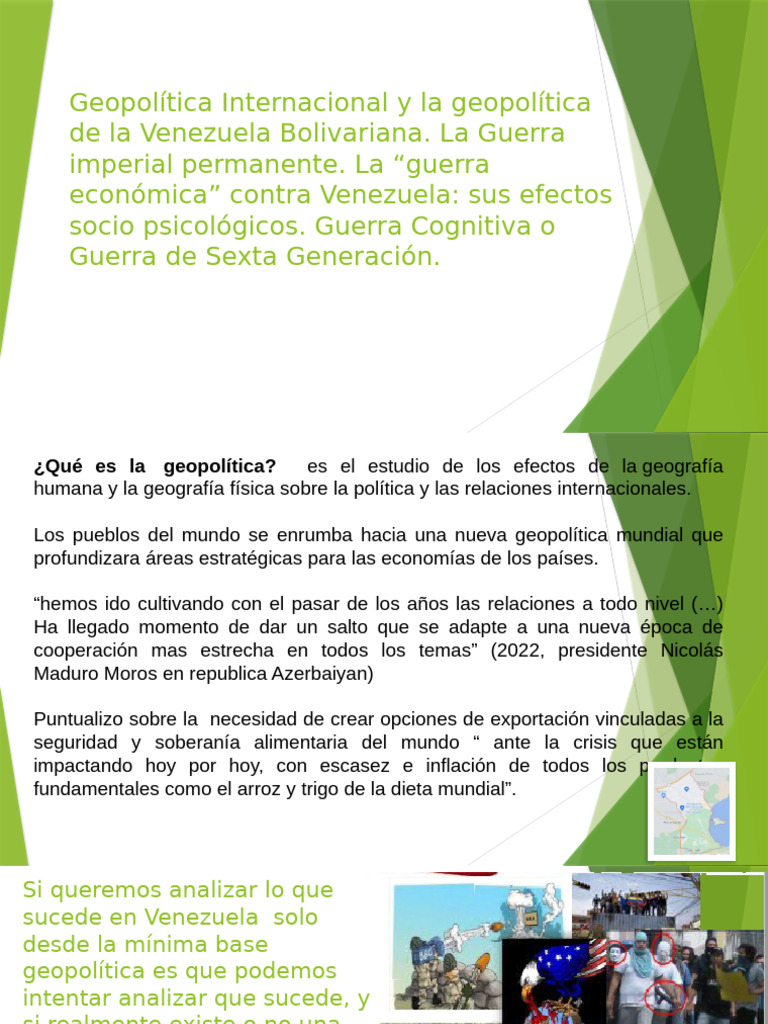 Geopolítica Internacional y La Geopolítica de La Venezuela | PDF ...