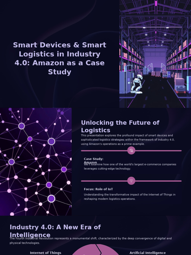 Amazon's Smart Logistics in Industry 4.0 | PDF | Internet Of Things ...