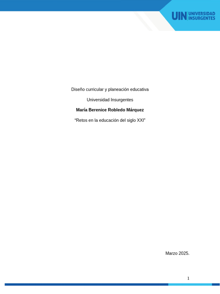 Retos de la educación en el siglo XXI | PDF | Plan de estudios ...