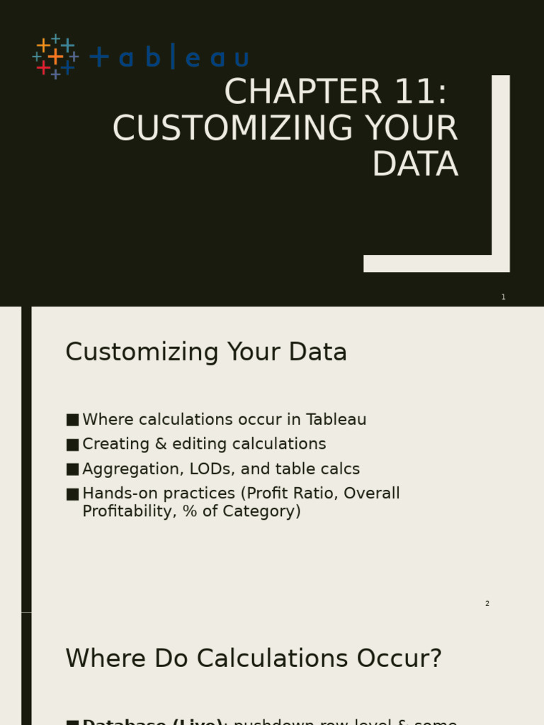 Chapter 11_Customizing Your Data | PDF | Databases | Data Management
