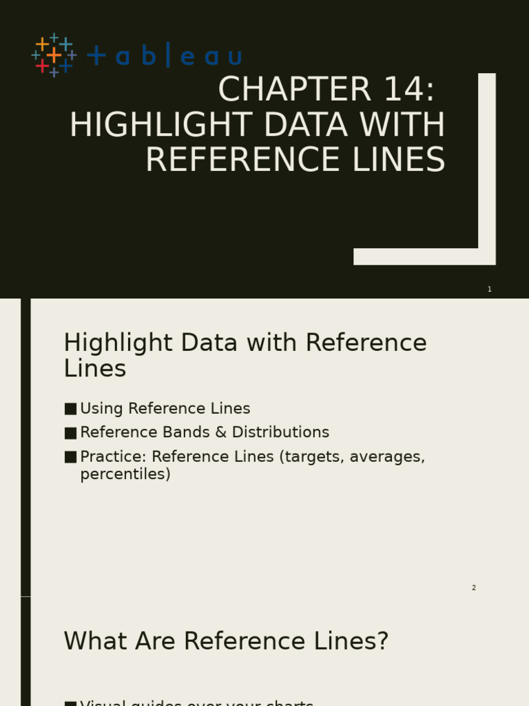 Chapter 14 - Highlight Data With Reference Lines | PDF