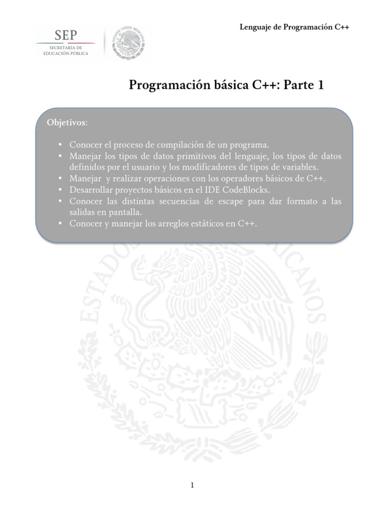 Fundamentos de Programación en C++ | PDF | C ++ | Programación de ...