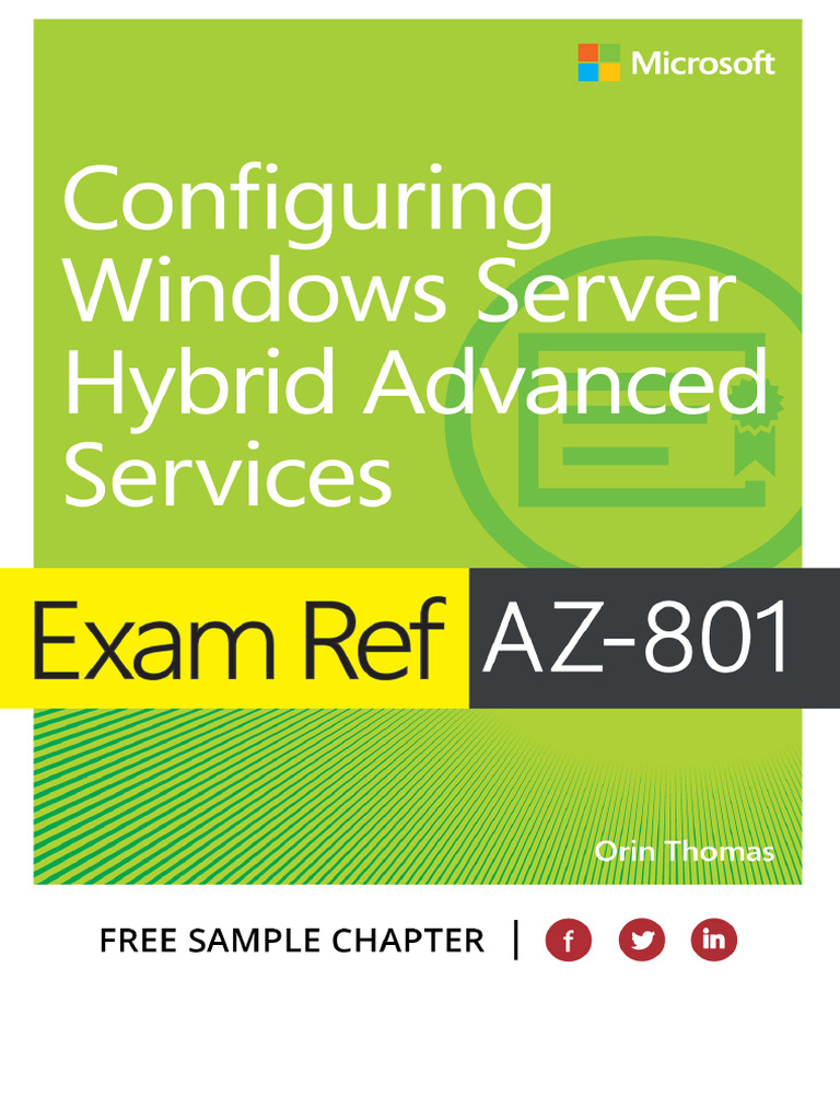 AZ-801 Configuring Windows Server Guide | PDF | Computer Cluster ...
