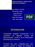 Acuerdos Internacionales y Modelos de Integracion Economica