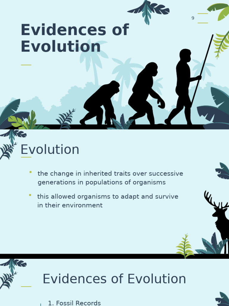 Six Evidences of Evolution | PDF | Fossil | Homology (Biology)