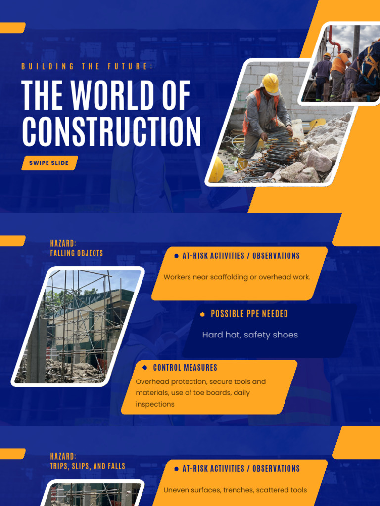 Construction Site Safety Hazards Guide | PDF | Personal Protective ...