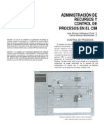 Administración de Recursos y Control de Procesos en el CIM