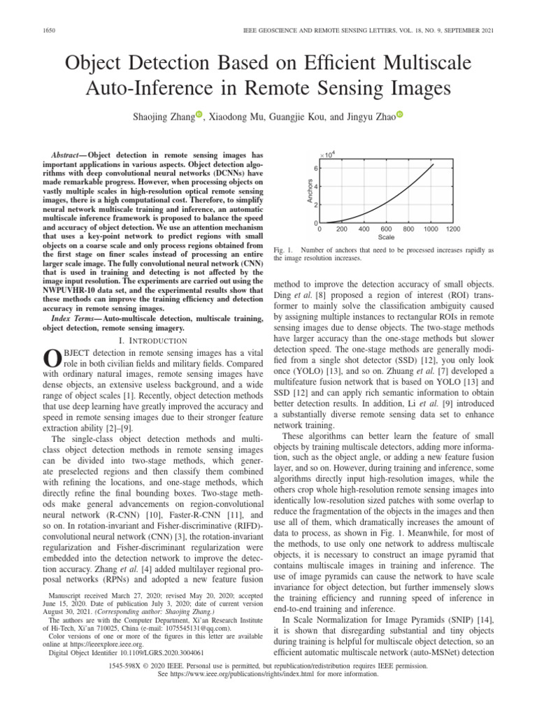 Object Detection Based On Efficient Multiscale Auto-Inference in Remote ...