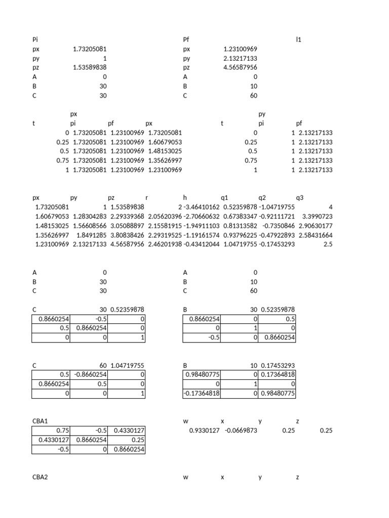 Data Analysis of 3D Coordinates | PDF