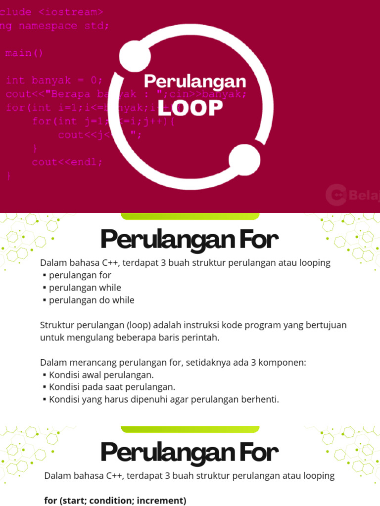 Panduan Perulangan For di C++ | PDF