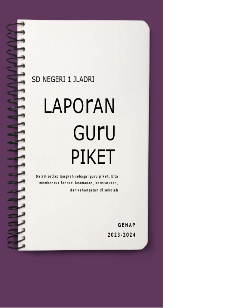 Laporan Guru Piket Bu Rasmini | PDF
