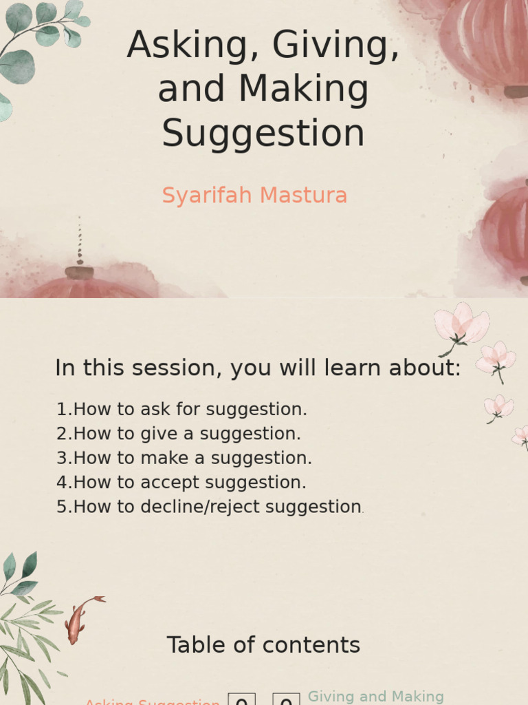 Mastering Suggestions and Advice | PDF | Grammar | Semantic Units