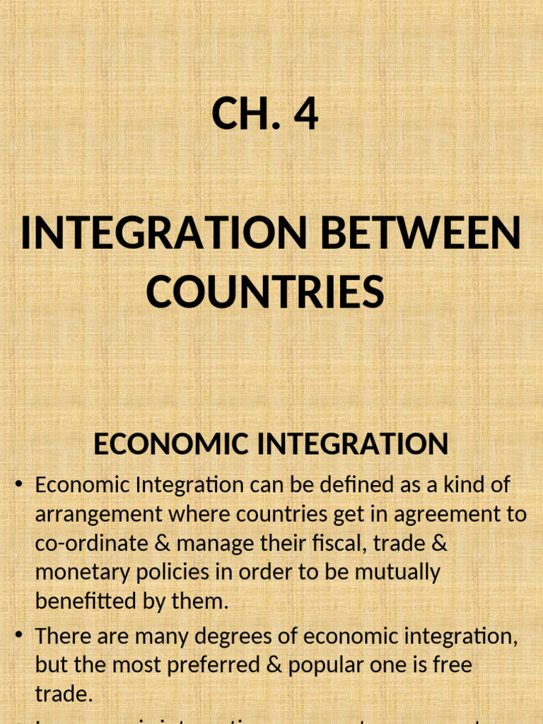 Economic Integration and Trading Blocs | PDF | North American Free ...
