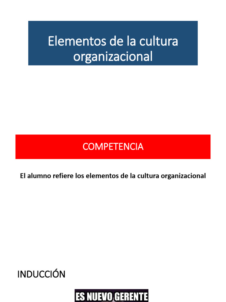 Elementos Clave de la Cultura Organizacional | PDF | Cultura ...
