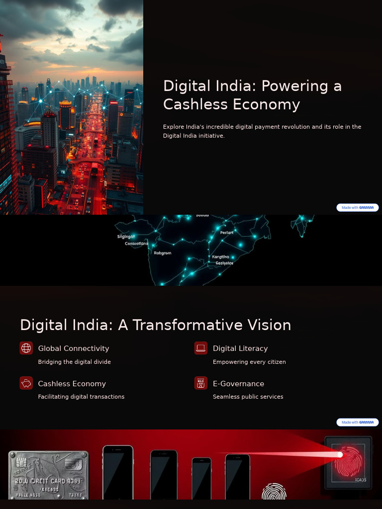 Digital India Powering A Cashless Economy | PDF