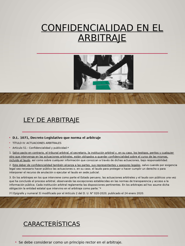 Confidencialidad en El Arbitraje | PDF | Arbitraje | Gobierno