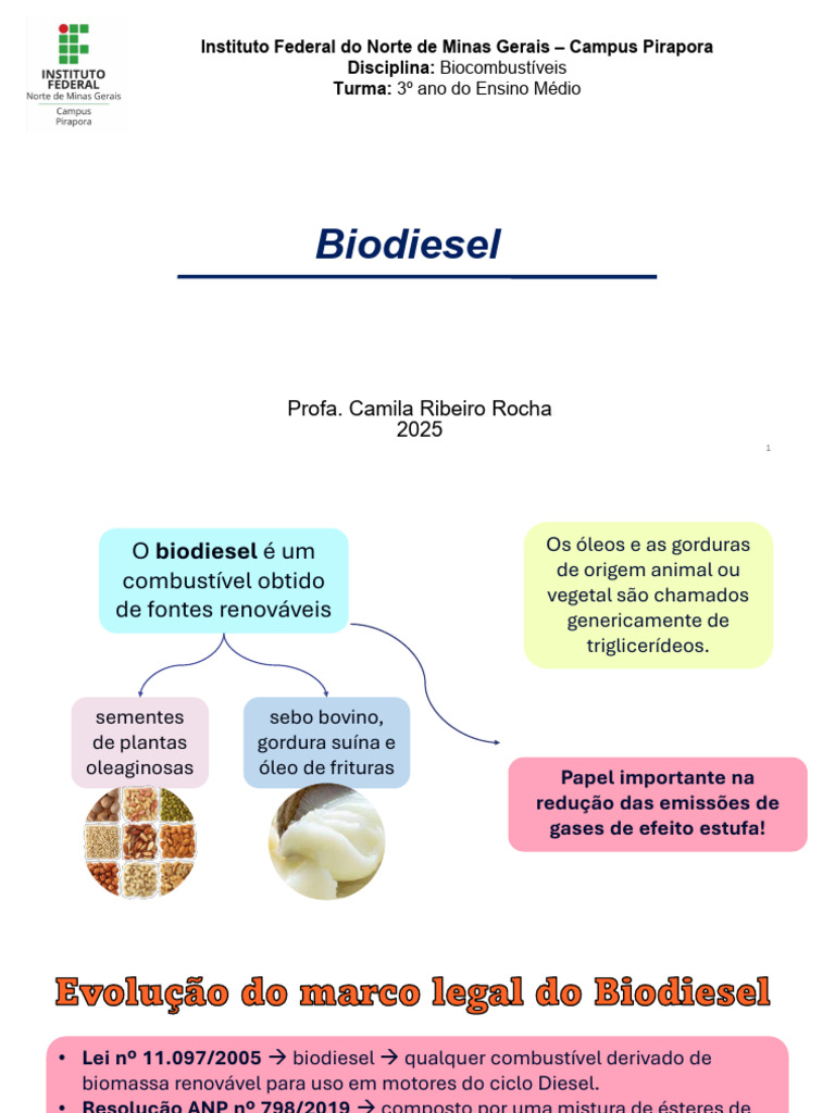 Vantagens e Produção do Biodiesel | PDF | Biodiesel | Biocombustível