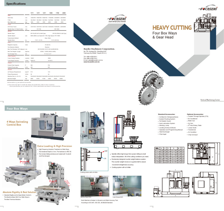 VMC Catalogue for Heavy Cutting Machines | PDF | Machines ...