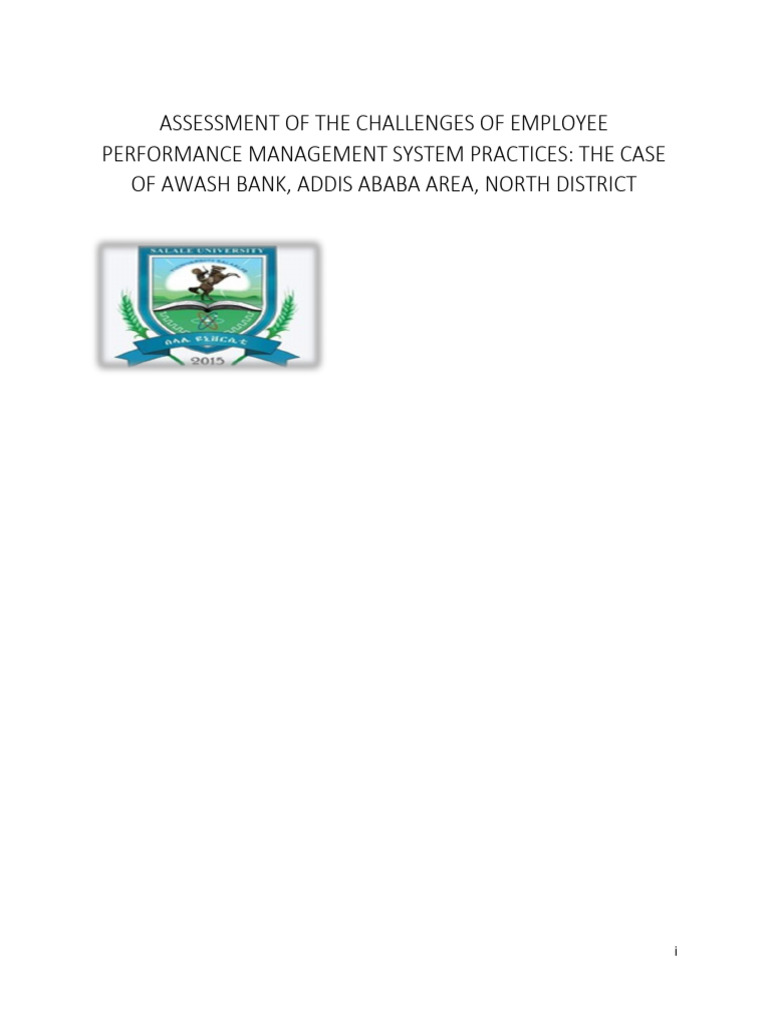 Assessment of The Challenges of Employee Performance Management System ...