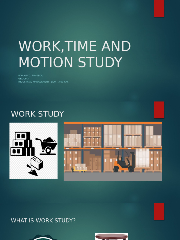NEW PPT Work Time and Motion Study Rev | PDF | Production And ...