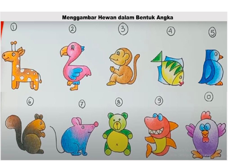 Gambar Angka Hewan Kelas 2 | PDF