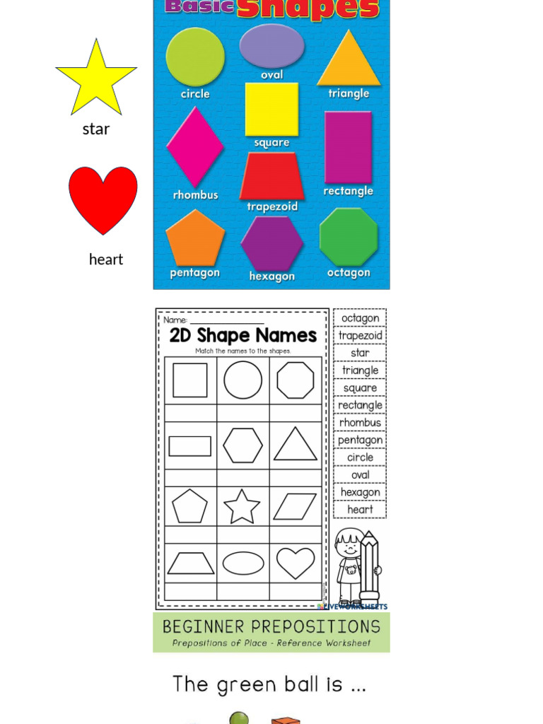 Shapes. In, On, Under | PDF